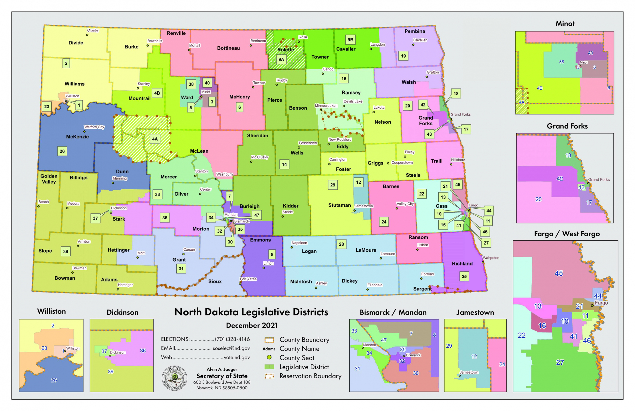 2021 Legislative District Map - 11x17