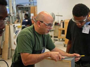 3 adults learning a new job