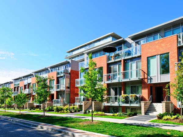Modern townhouses