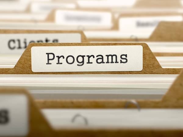 Programs written on a file in a file cabinet
