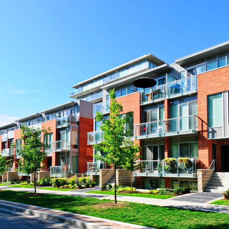 Modern townhouses
